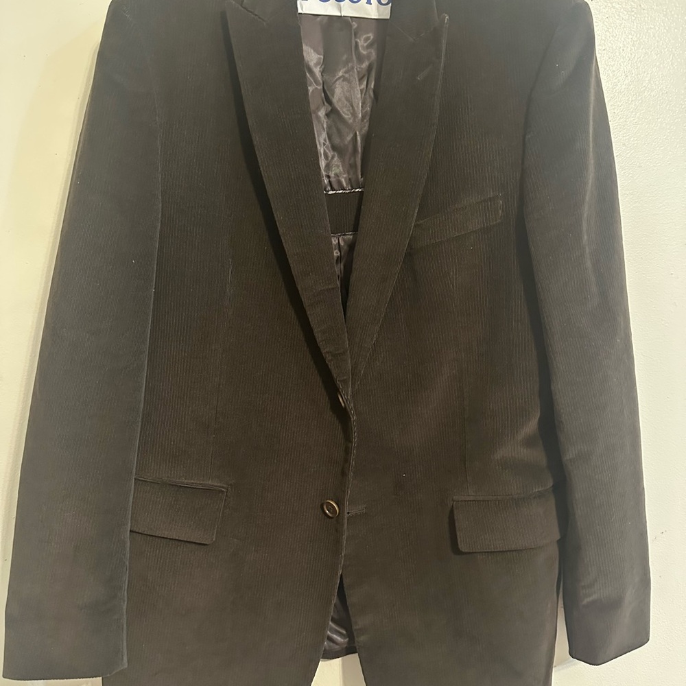 John Varvatos Brown Sport Coat Tailored Fit